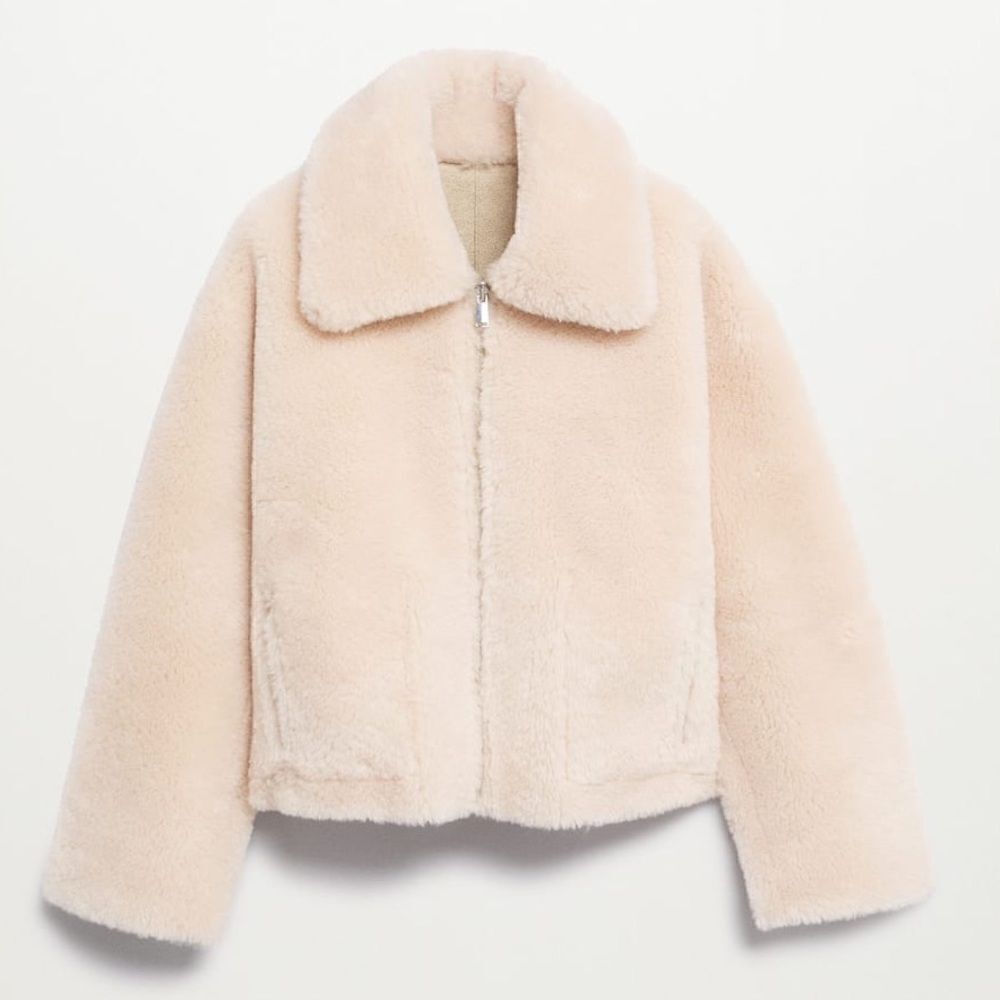 Mango Reversible faux shearling-lined jacket - Picture 4 of 11
